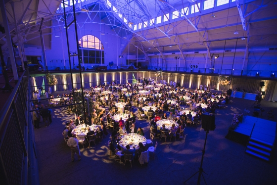 Aerial view of the Inauguration dinner.