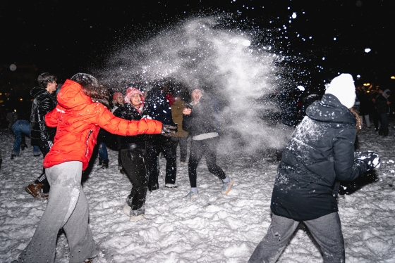 Views From The Green January 2024 Dartmouth   2024 01 08 Snowball Fight 5 BL 2 