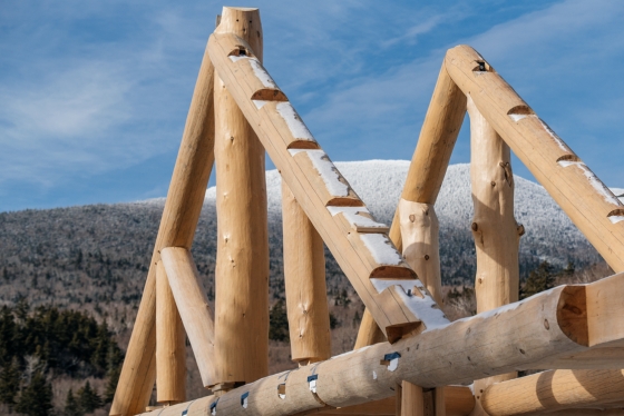 The new Moosilauke lodge timbers