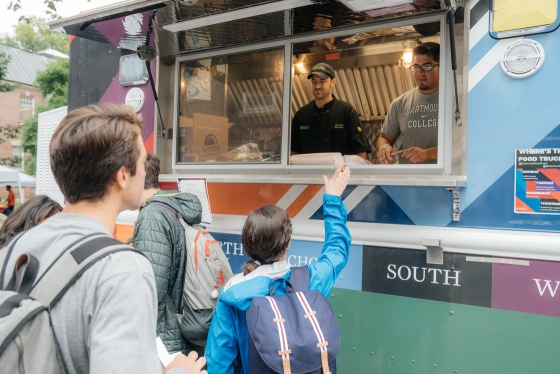 Dining Services serves food from the food truck