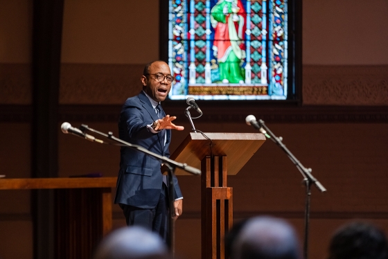 Cornell Brooks speaks at Dartmouth MLK multifaith ceremony