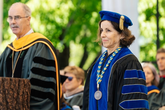 France Cordova receives an honorary degree from Dartmouth