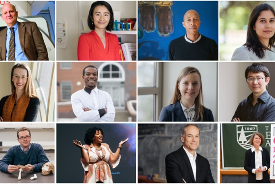 collage of faculty portraits