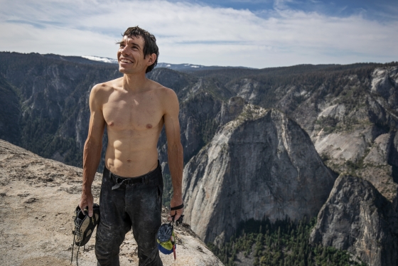 a still from the movie &quot;Free Solo&quot;
