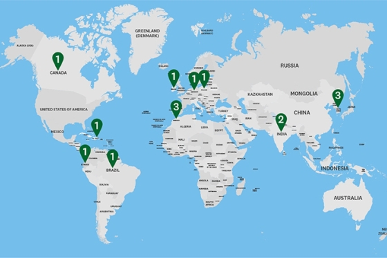 fullbright world map