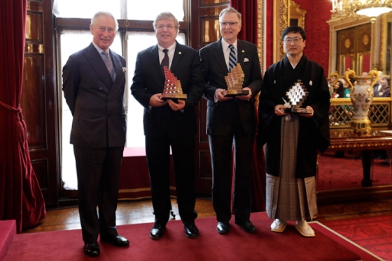 Prince Charles presented the Queen Elizabeth Prize to Eric Fossum