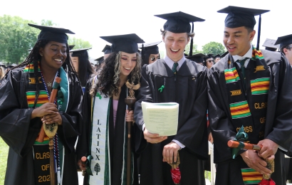 Dartmouth graduates singing at commencement 2022