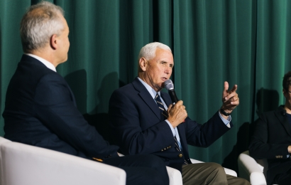 Mike Pence and Russell Muirhead