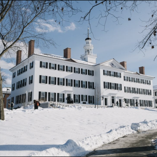 Dartmouth Hall in winter