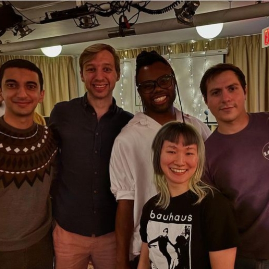 A group of smiling students