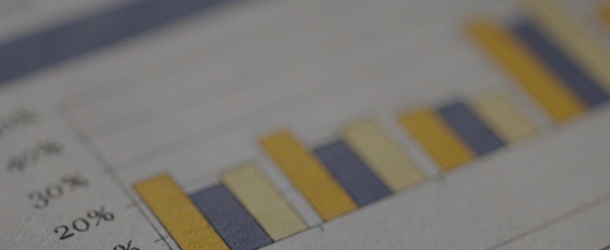 Blue, yellow, and beige bar graph