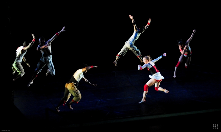 The dance company Pilobolus performing.