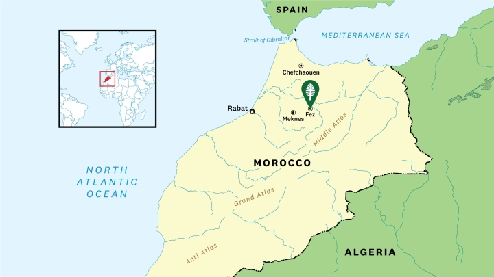 Map of Morocco