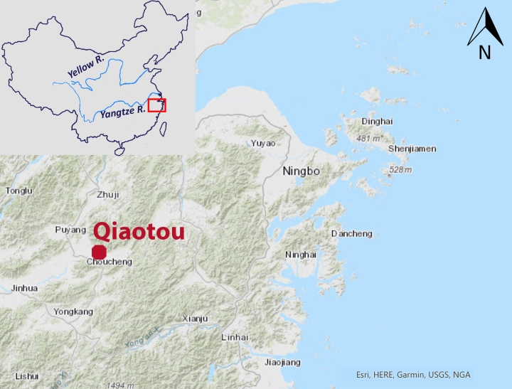 Map of Qiaotou