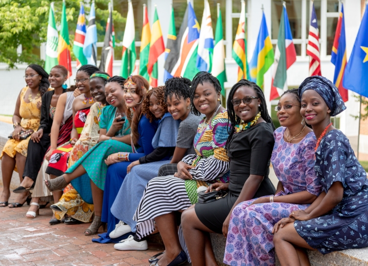 Some of the 2018 Mandela Washington Fellows at Dartmouth