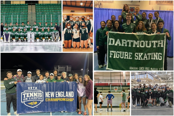6 different club sports teams from Dartmouth