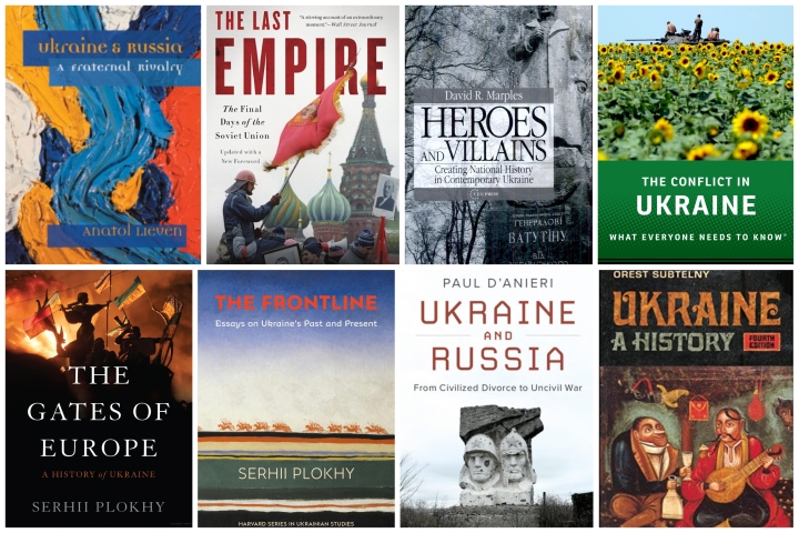 Book covers on Ukraine