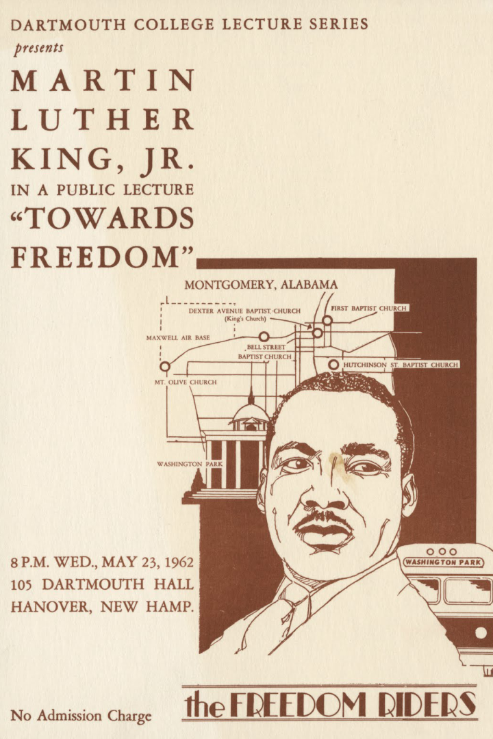 Flyer for 1962 King lecture