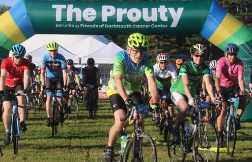 People riding bikes in the Prouty