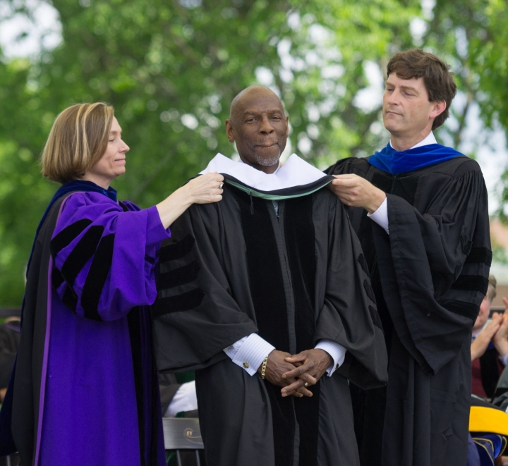 Geoffrey Canada receiving his honorary hood.