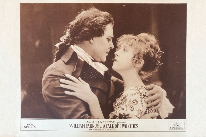 The lobby card for A Tale of Two Cities from 1917.