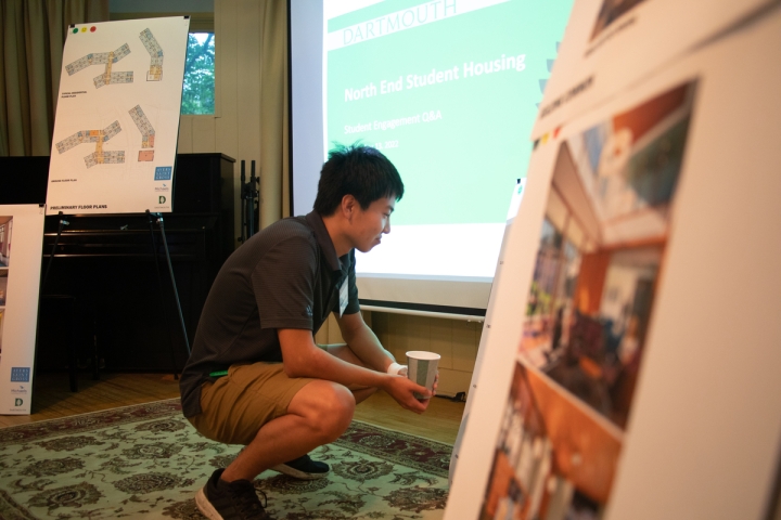 Wenhan Sun '24 studies North End project designs
