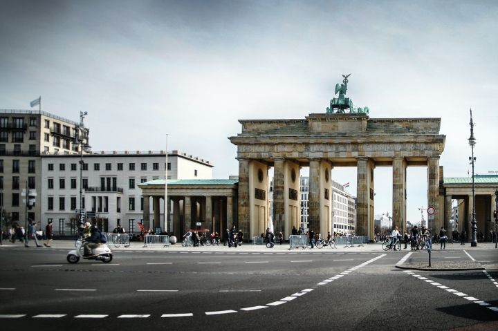 The Brandenburg Gate, once part of the Berlin Wall.