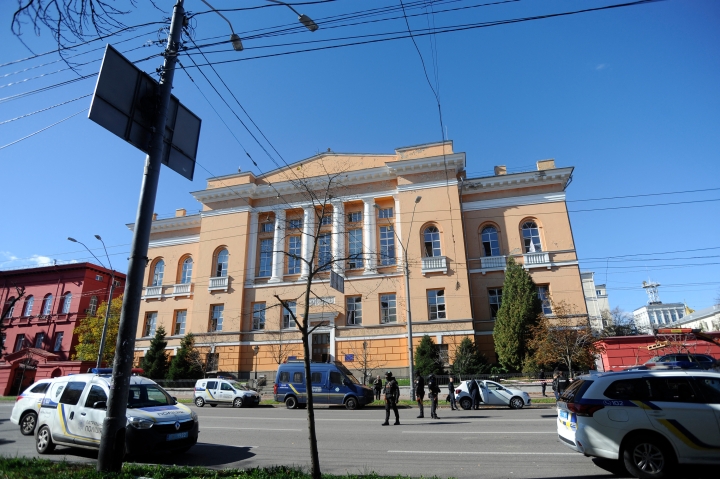 University library in Kyiv after Russian missile attack.