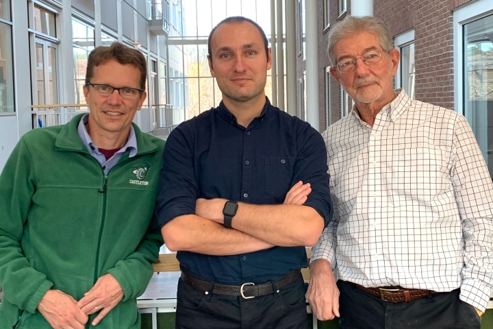 Study authors (l to r) earth sciences professor Carl Renshaw, engineering research associate Andrii Murdza, and engineering professor Erland Schulson.