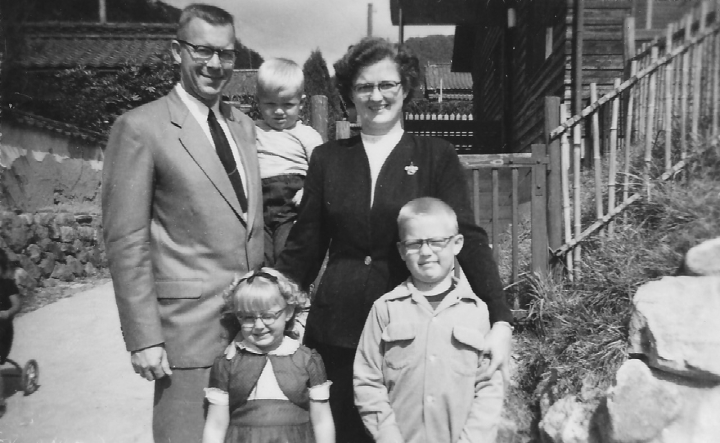 Steven Ericson as a toddler in Japan in the 1950s