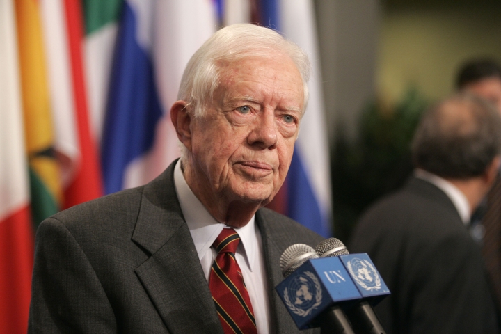 Jimmy Carter speaking at the UN