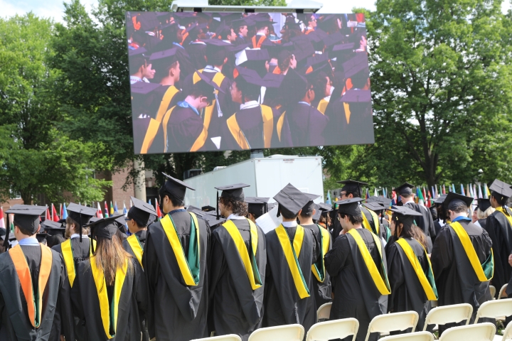 Commencement graduates at Dartmouth College