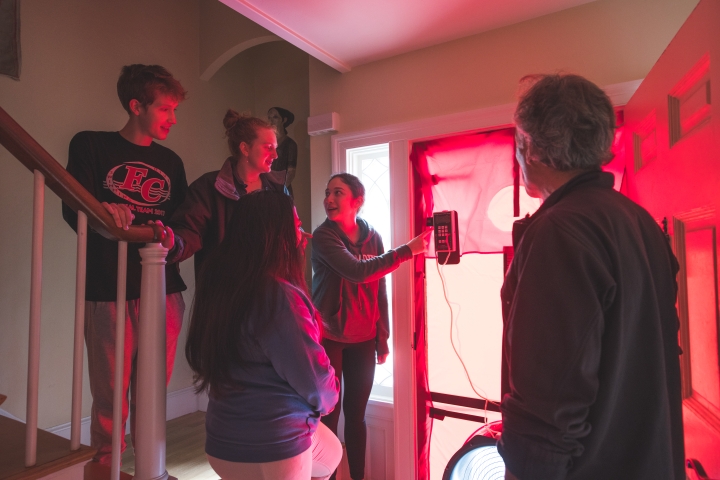 Nathaniel Roe '23, Adelina Sederman '23, Kaulana Kanno '23, and Sophie Edelman '22