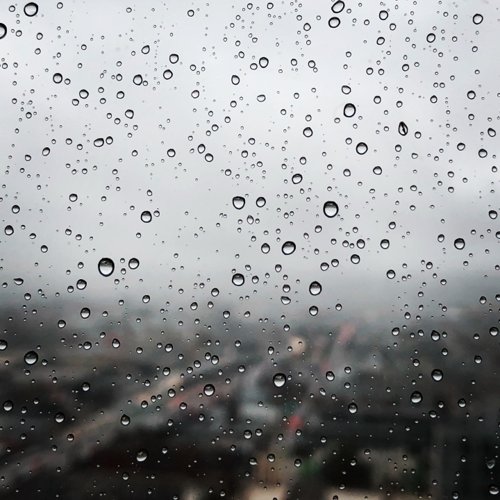 Raindrops on a window