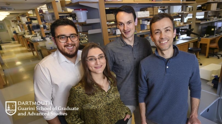 Members of the Hill lab: Genaro Olveda, Xhoela Bame, Tim Chapman, and Professor Robert Hill