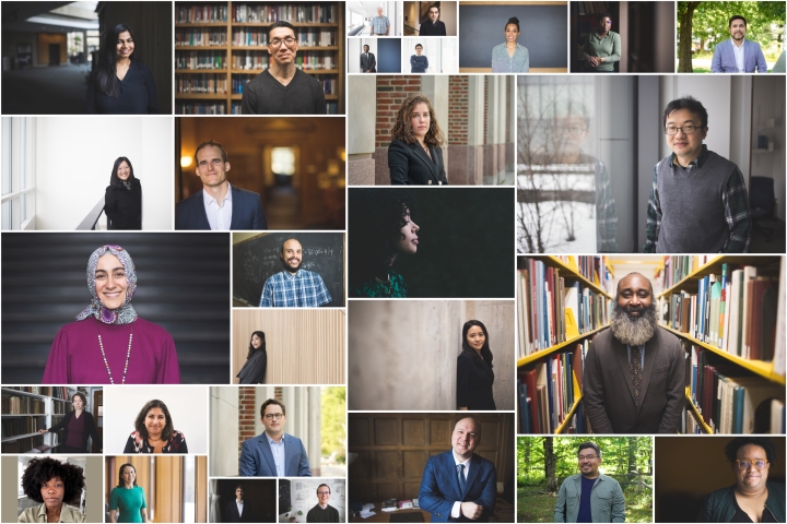 A collage of 29 new faculty members