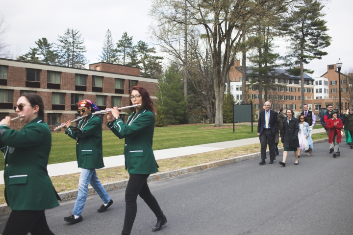 Band and President Hanlon and Gail Gentes