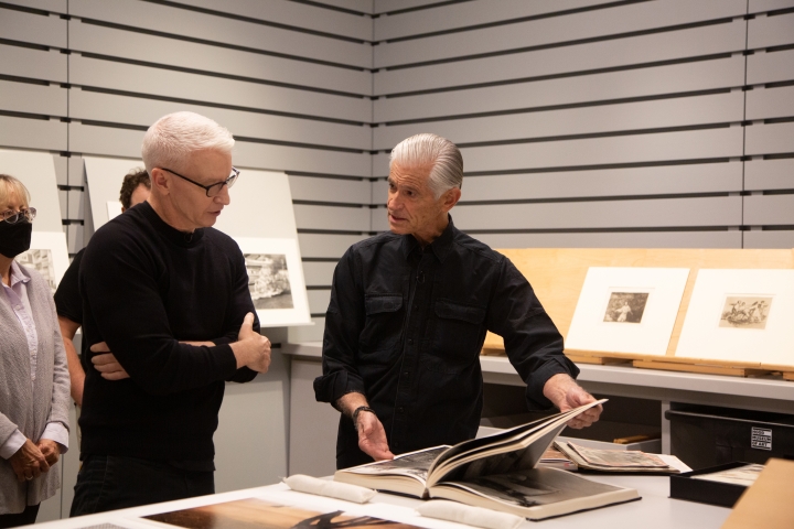 James Nachtwey '70 and Anderson Cooper