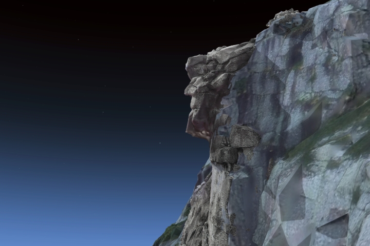 Old Man of the Mountain rendering