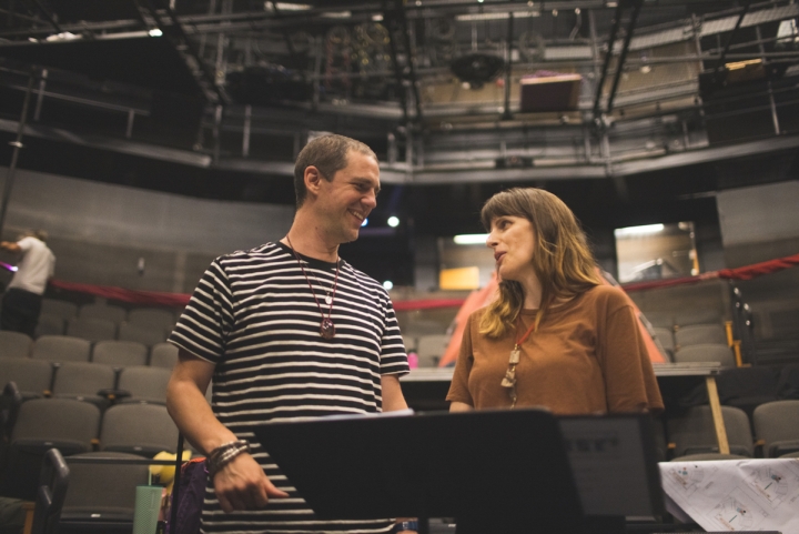 Dartmouth music professor César Alvarez and director Sarah Benson