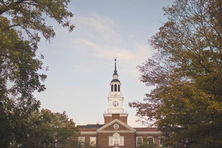 Baker Library in fall