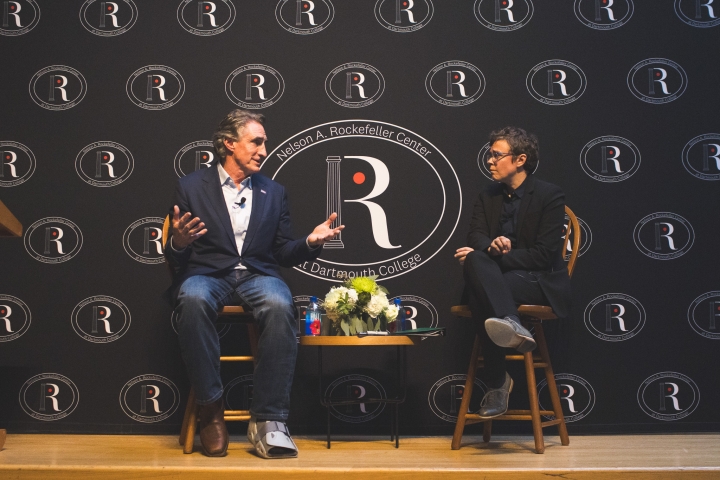 Doug Burgum and Emma Wolfe speak at Rocky