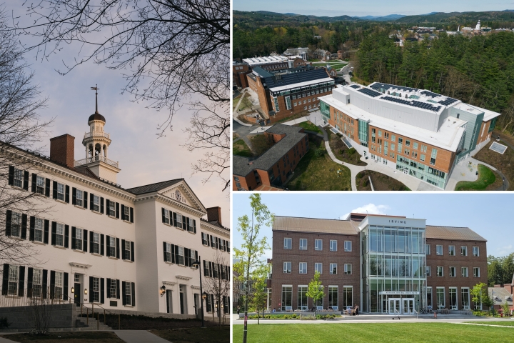 Three buildings on Dartmouth campus that won awards.