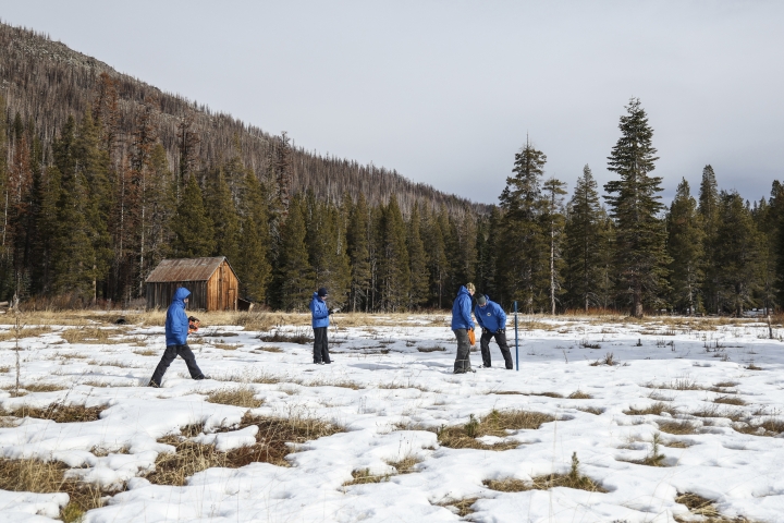 California Snow Survey in Sierra Nevada