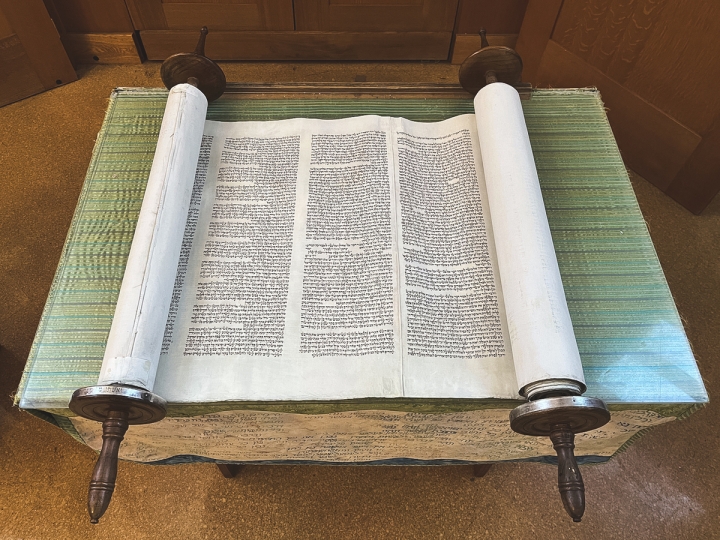 The Czech Torah scroll at Dartmouth.