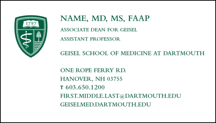 Geisel Business Card Front