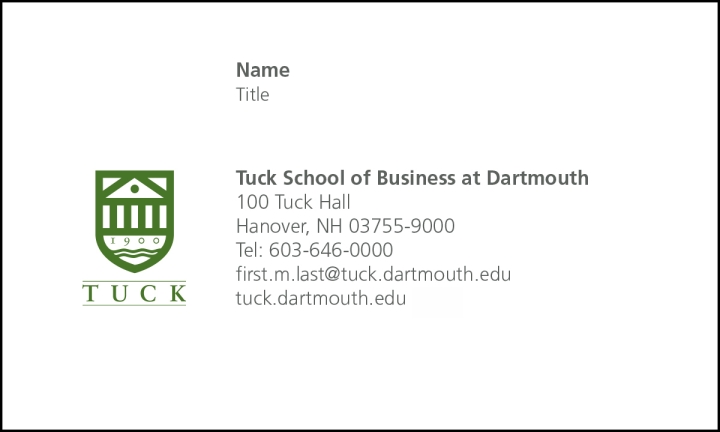 Tuck Business Card