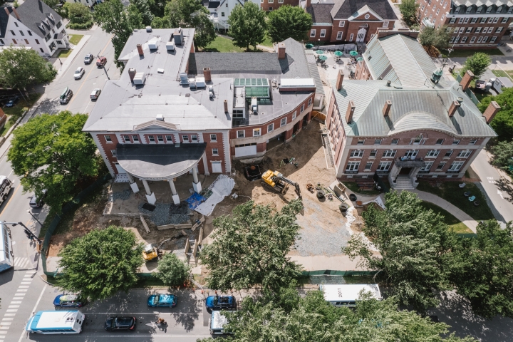 Aerial of Collis construction