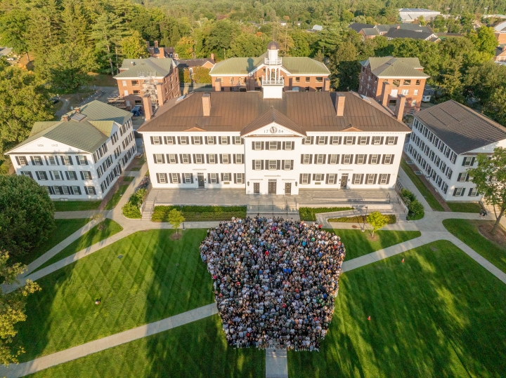 Class of 2028 from a drone