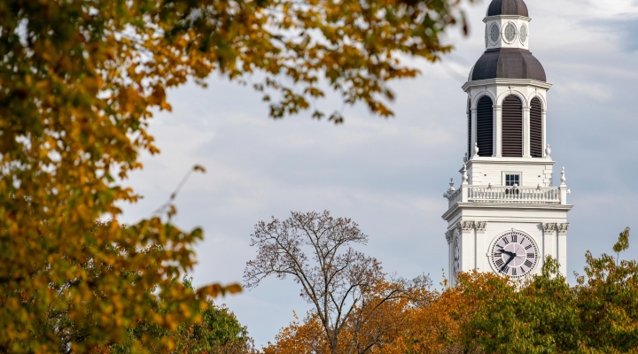 Baker Tower in fall